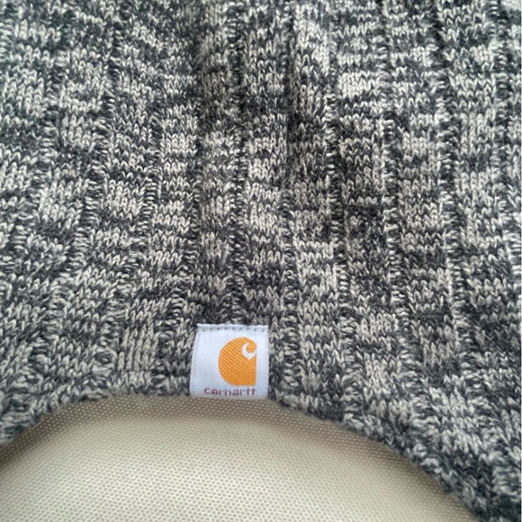 CARHARTT Akron Hat Black/Grey Knit Sherpa Lined Fleece Lined Ear flap - Picture 3 of 6